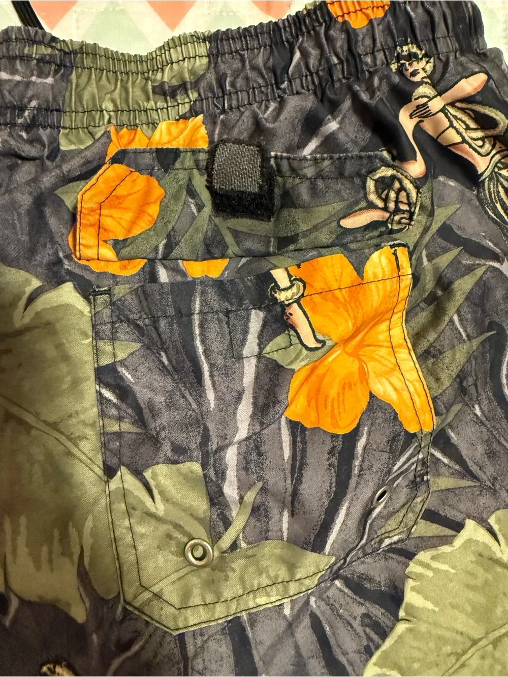 Breakwater Men’s Hawaiian Swim Trunks.